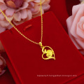 Shangjie OEM Joyas Gift Gift Fashion Heart Collier Bijoux Gold Placer Colliers pour femmes Pendants de pomme pour Collier